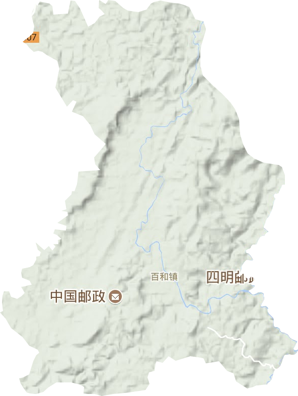 百和鎮地形圖