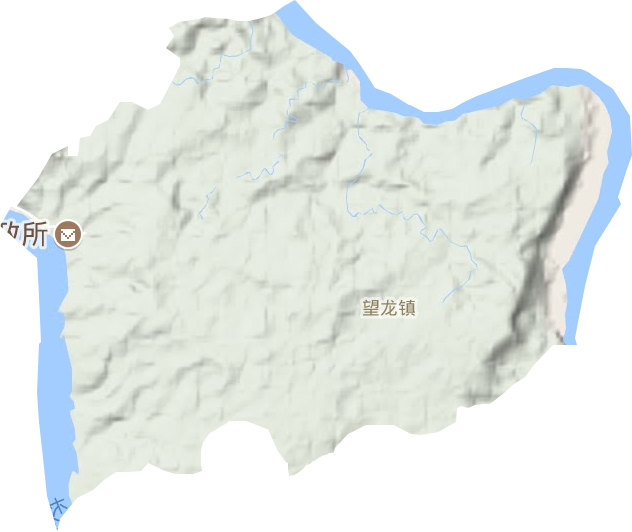 望龍鎮地形圖
