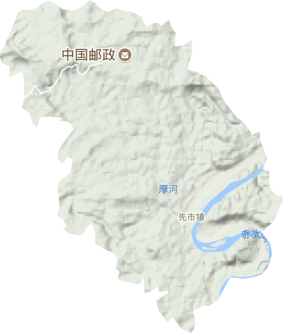 先市鎮地形圖
