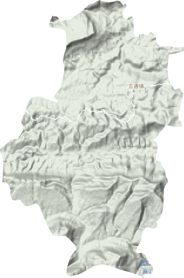 五通鎮(zhèn)地形圖