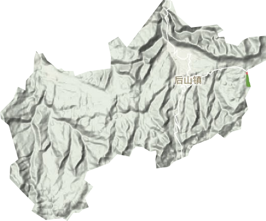 后山鎮地形圖