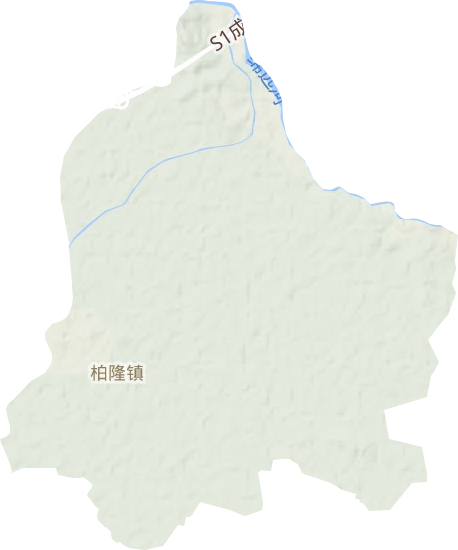 柏隆鎮(zhèn)地形圖