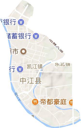 凱江鎮地形圖