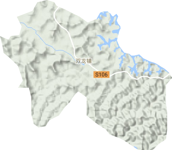 雙龍鎮(zhèn)地形圖