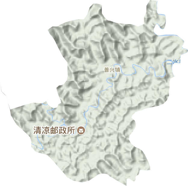 普興鎮地形圖