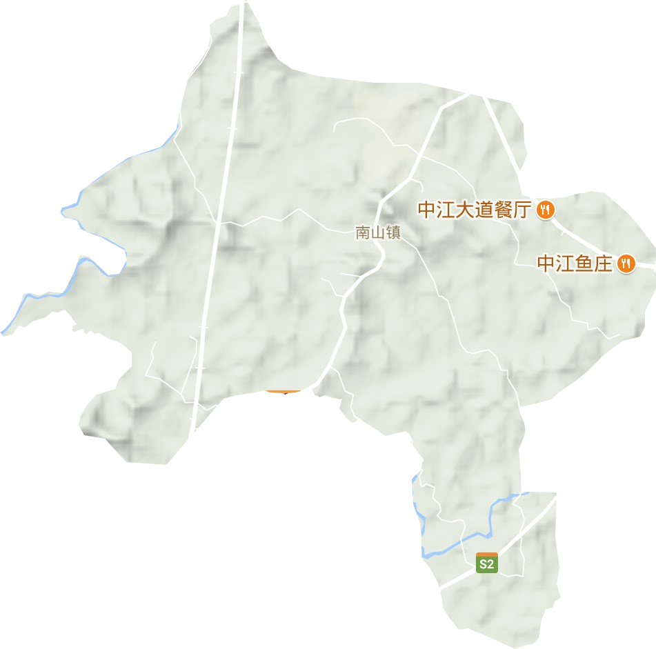 南山鎮地形圖