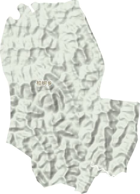 柏樹鄉(xiāng)地形圖