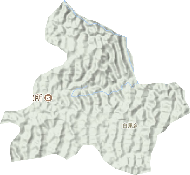 白果鄉地形圖