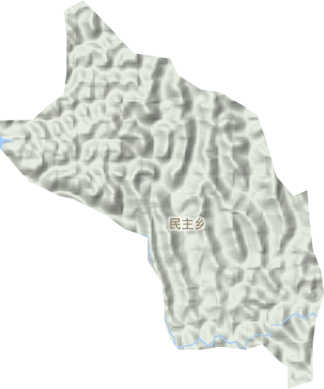 民主鄉地形圖