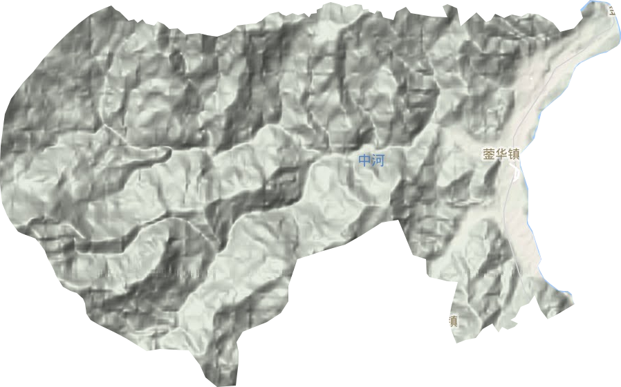 鎣華鎮地形圖