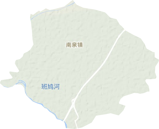 南泉鎮地形圖