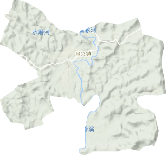 忠興鎮(zhèn)地形圖