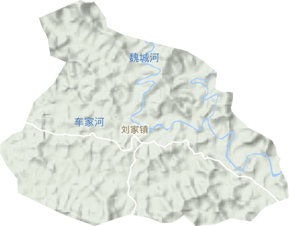劉家鎮地形圖