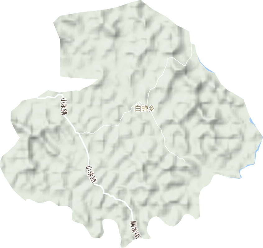 白蟬鄉地形圖