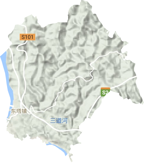 東塔鎮地形圖