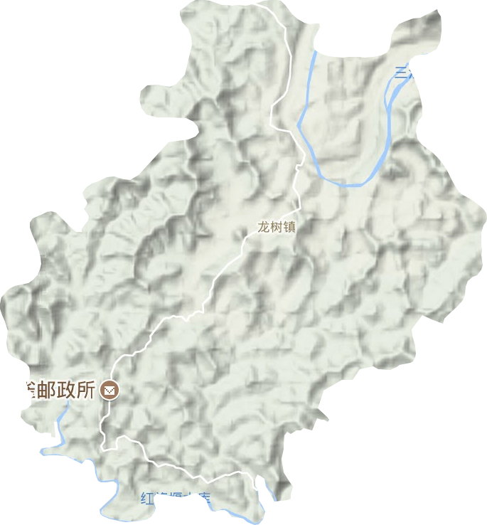 龍樹鎮地形圖