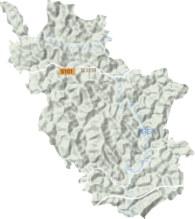 富順鎮地形圖