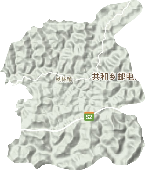 秋林鎮地形圖
