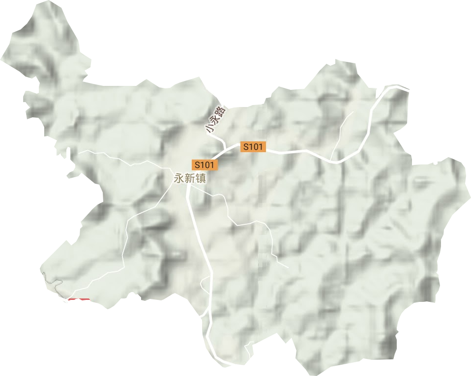 永新鎮(zhèn)地形圖