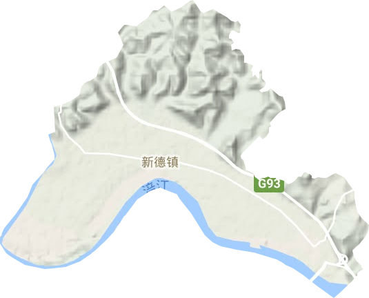 新德鎮(zhèn)地形圖