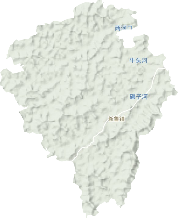 新魯鎮地形圖