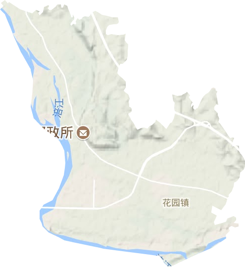 花園鎮地形圖