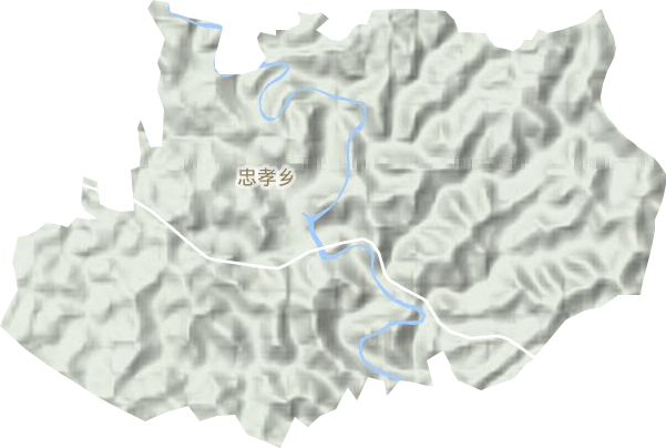 忠孝鄉地形圖