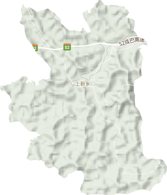 上新鄉地形圖