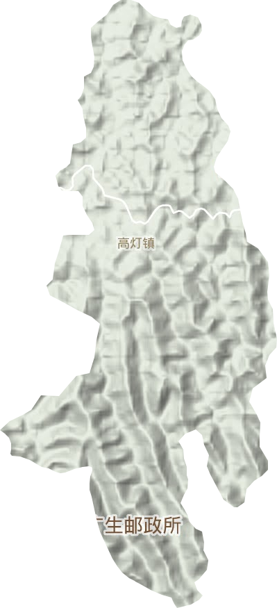 高燈鎮(zhèn)地形圖