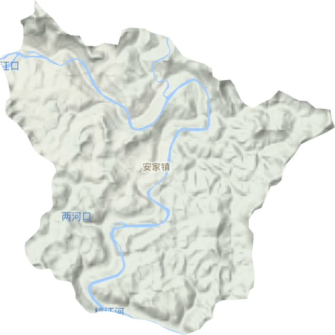 安家鎮地形圖