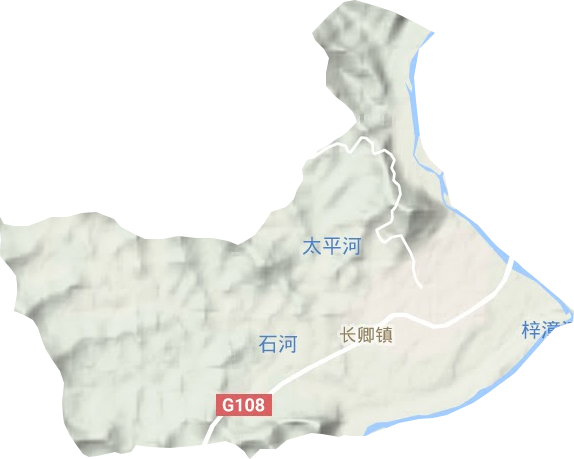 長卿鎮(zhèn)地形圖