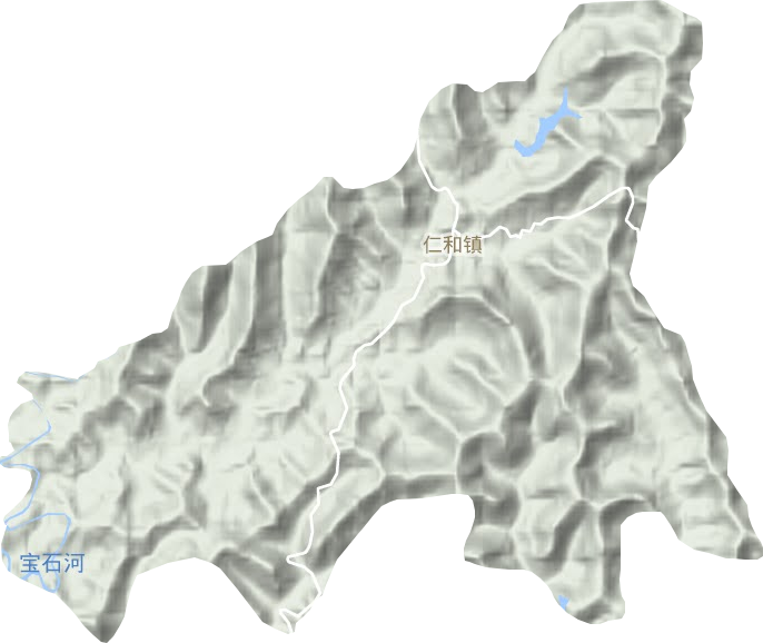 仁和鎮地形圖