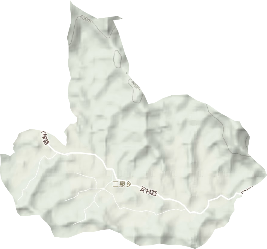 三泉鄉地形圖