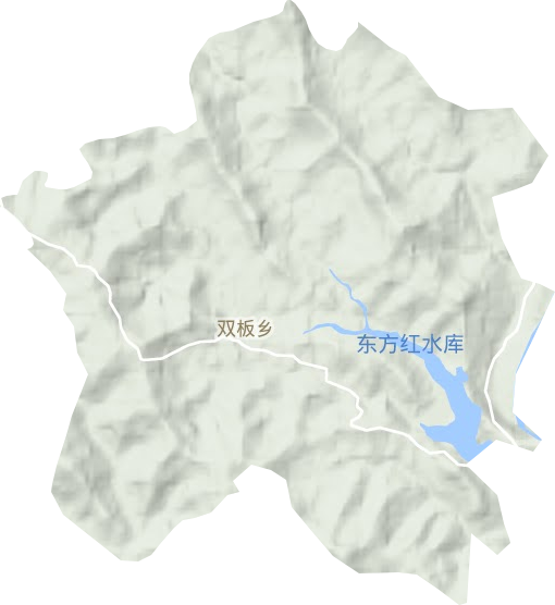 雙板鄉(xiāng)地形圖