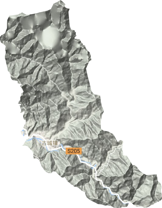 古城鎮地形圖
