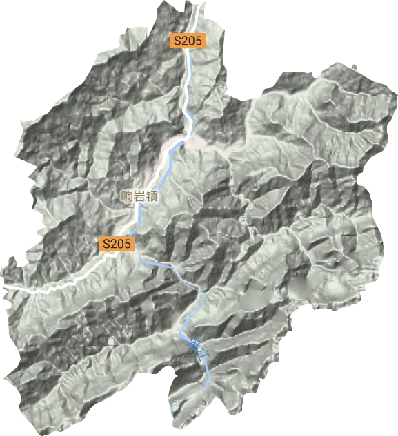響巖鎮地形圖