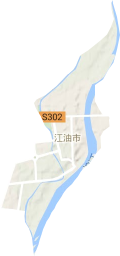 中壩鎮地形圖