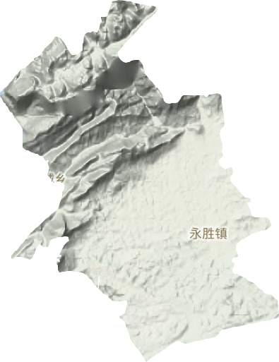 永勝鎮(zhèn)地形圖