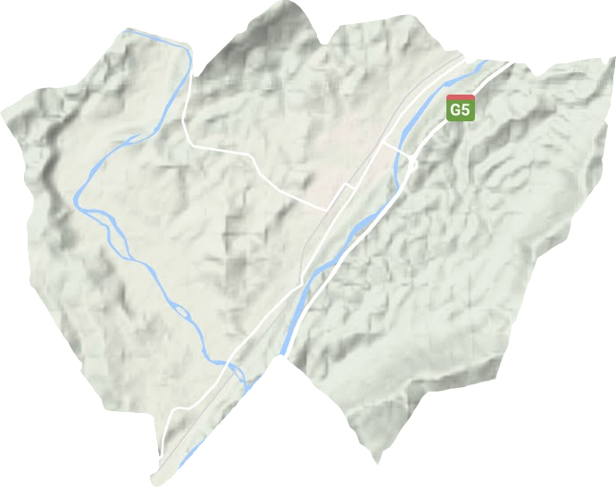 厚壩鎮(zhèn)地形圖