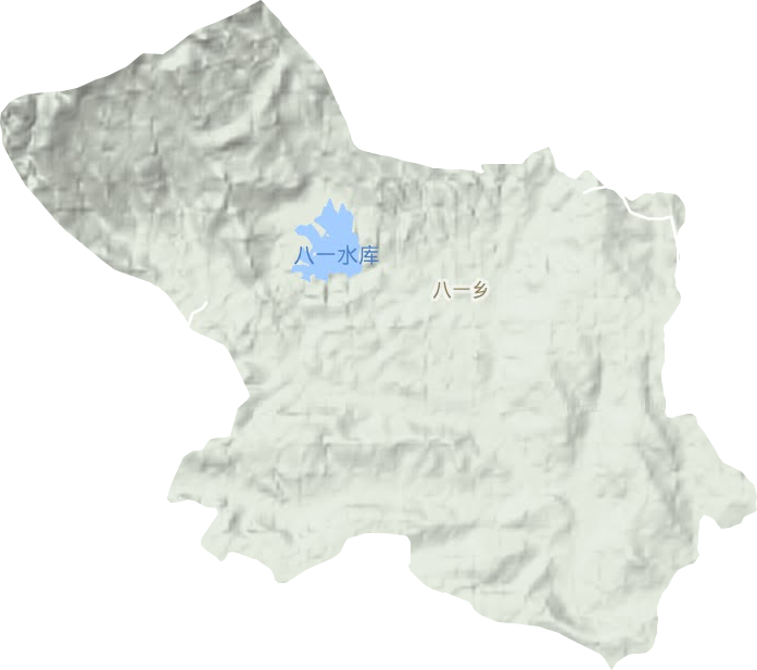 八一鄉地形圖