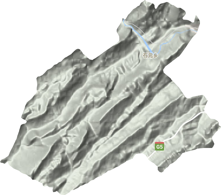 石元鄉地形圖