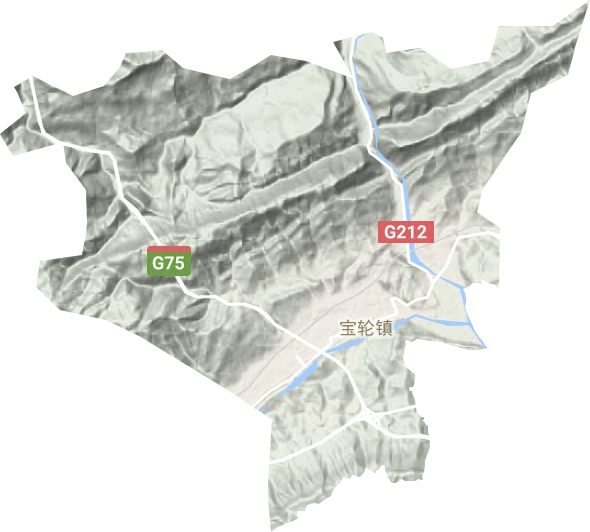 寶輪鎮地形圖