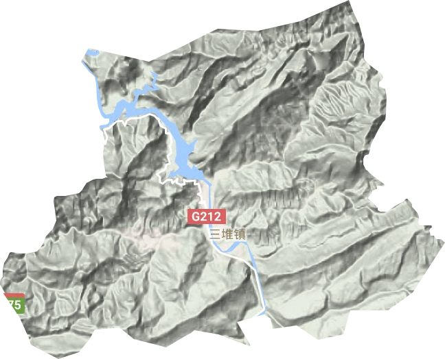 三堆鎮地形圖