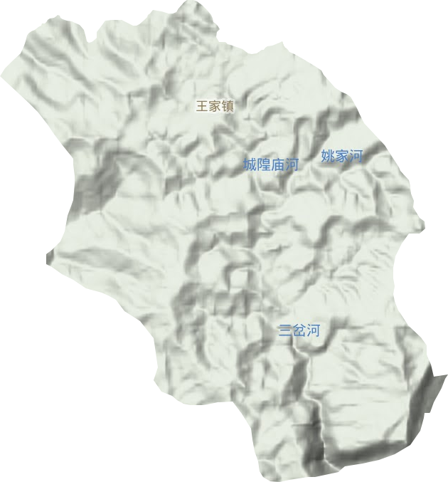 王家鎮地形圖
