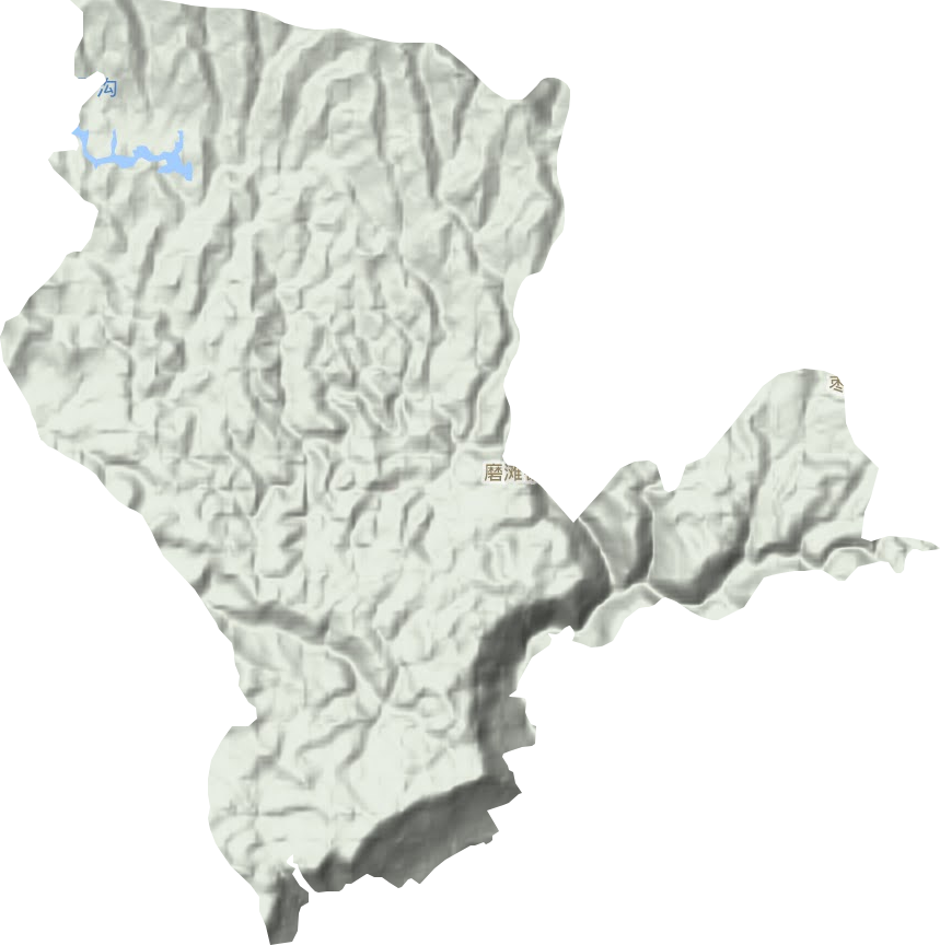 磨灘鎮地形圖
