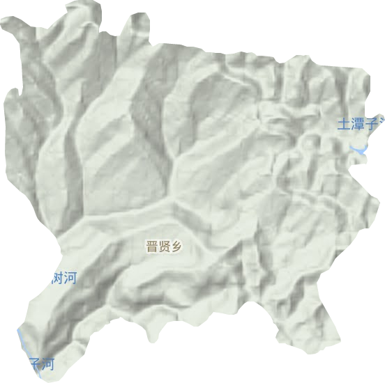晉賢鄉地形圖
