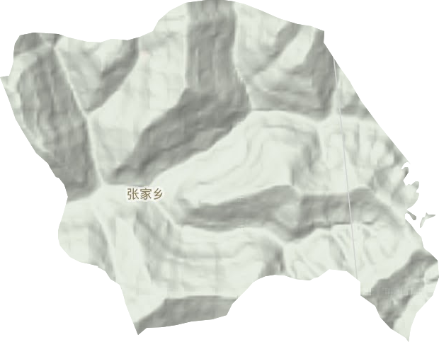 張家鄉地形圖