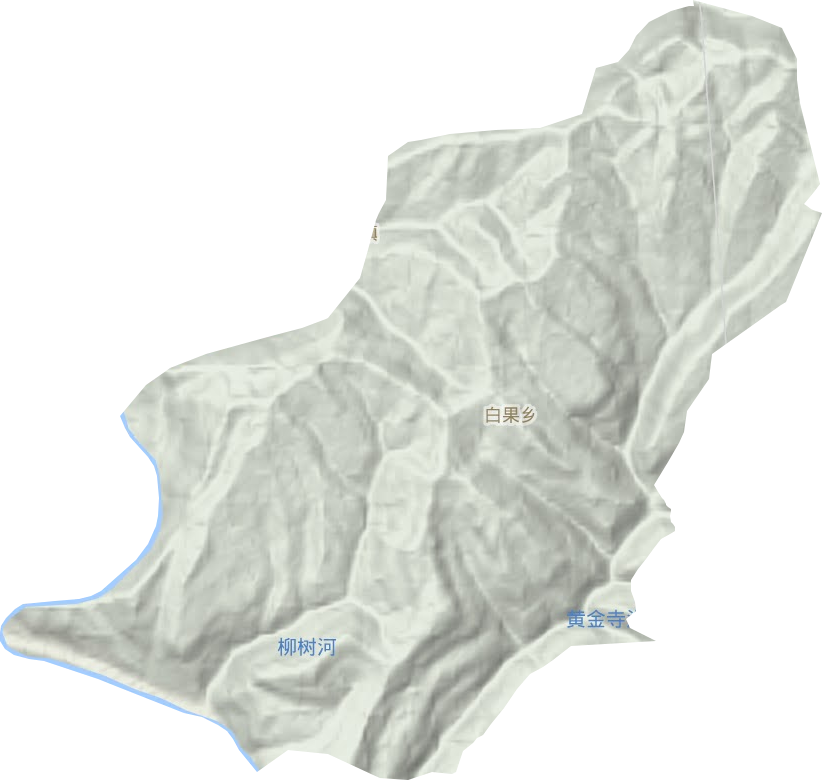 白果鄉地形圖