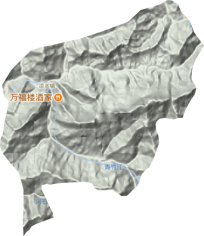 涼水鎮地形圖