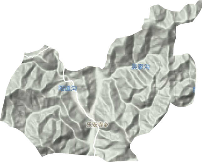 樂安寺鄉地形圖